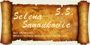 Selena Samouković vizit kartica